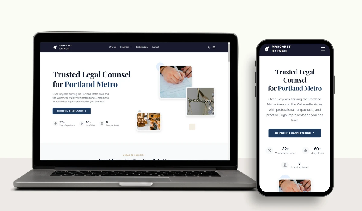 Margaret Harmon – Law Firm Website